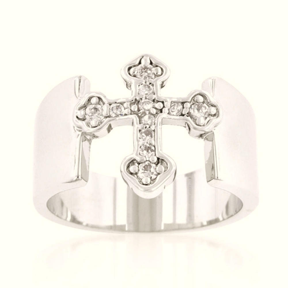 Premier Designs Cross Band Design Ring sz 7